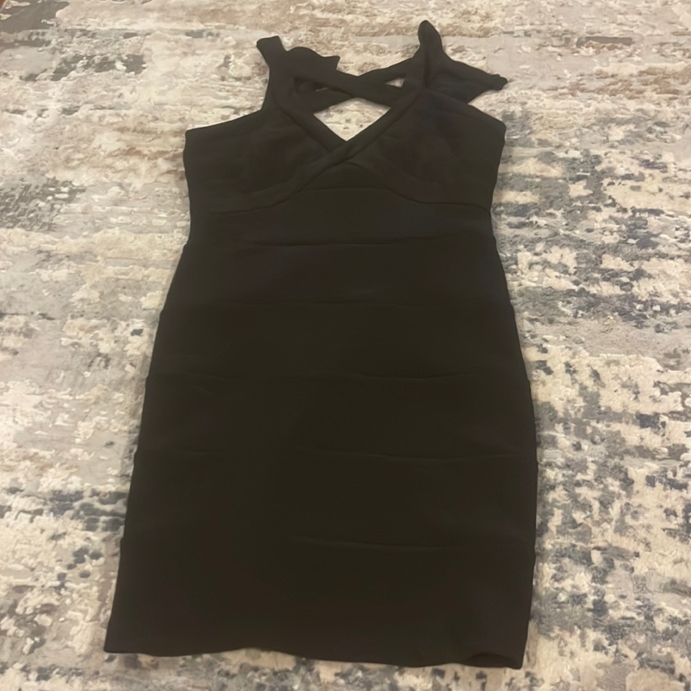 Black tight dress